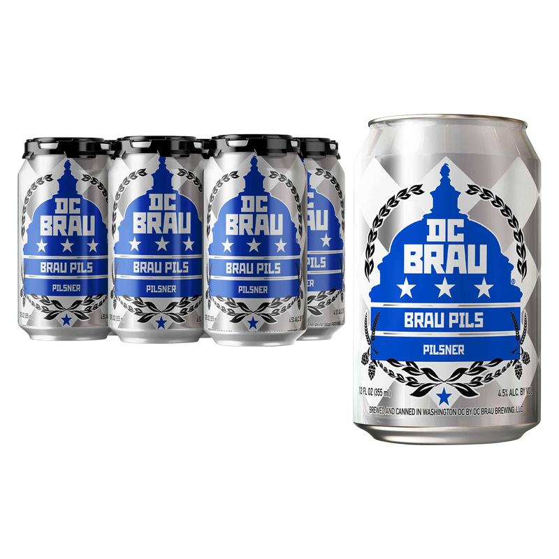 DC Brau Pils 6pk 12oz Can 4.5% ABV