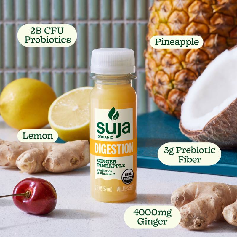 Suja Organics Digestion Ginger Pineapple Shot 2oz Btl