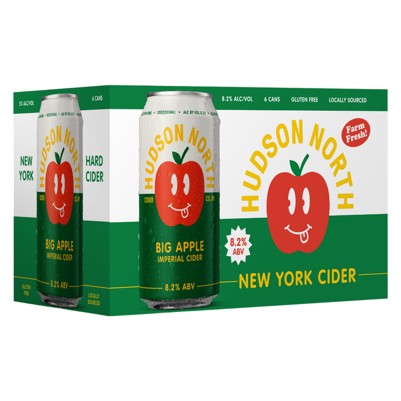 Hudson North Cider Big Apple 6pk 12oz Can 8.2% ABV