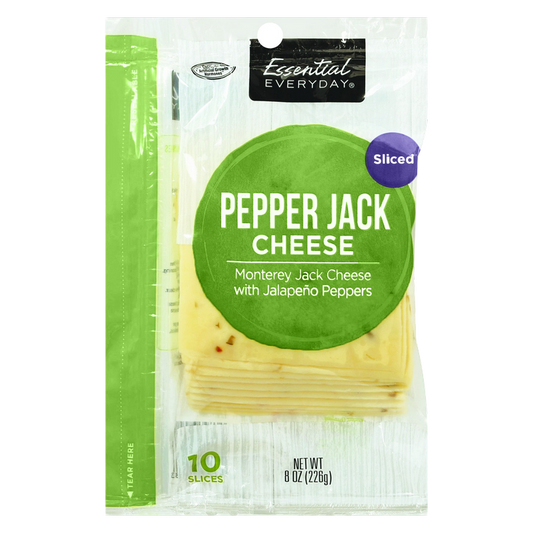 Essential Everyday Sliced Pepper Jack Cheese 8oz