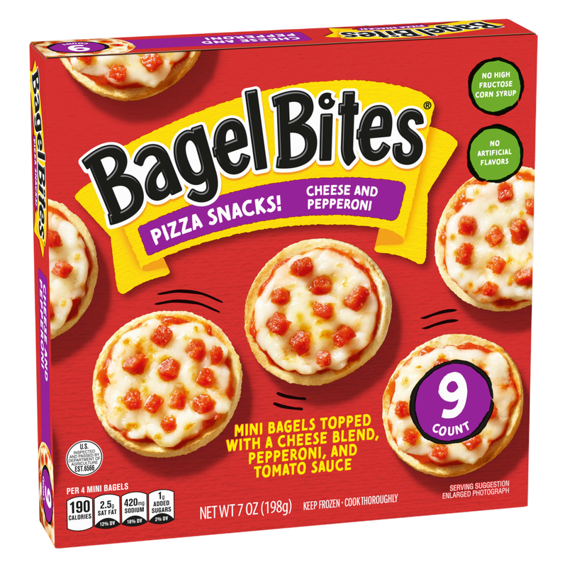 Bagel Bites Frozen Pepperoni Pizza Snacks 9ct 7oz