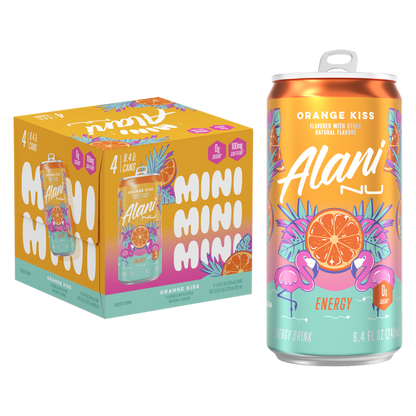 Alani Energy Orange Kiss 4pk 8.4oz Can