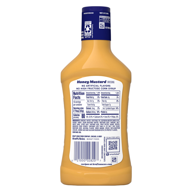 Kraft Honey Mustard Dressing, 16oz.