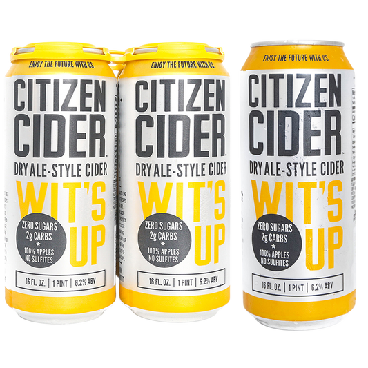Citizen Cider Wit's Up 4pk 16oz 6.2% ABV