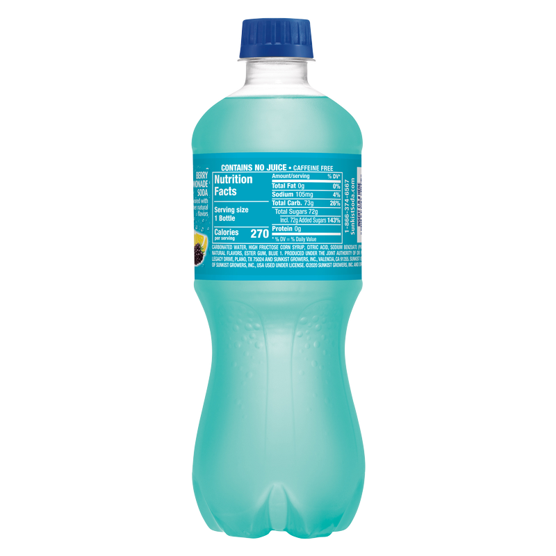 Sunkist Berry Lemonade 20oz Btl