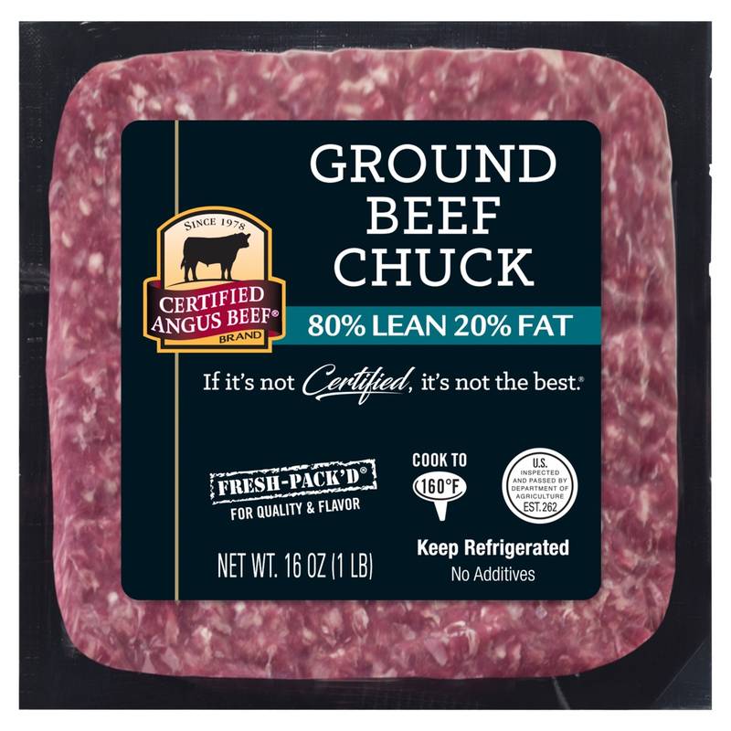 Ground Chuck 80% Lean - 16oz