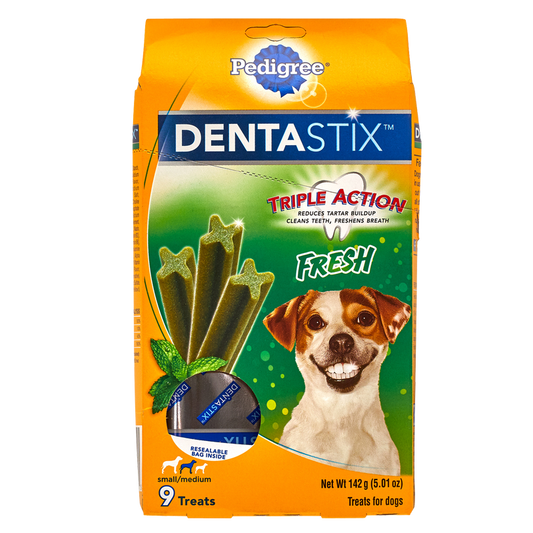 Pedigree Dentastix Dog Treats Small/Medium Dog Fresh 9ct