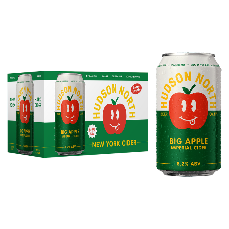 Hudson North Cider Big Apple 6pk 12oz Can 8.2% ABV