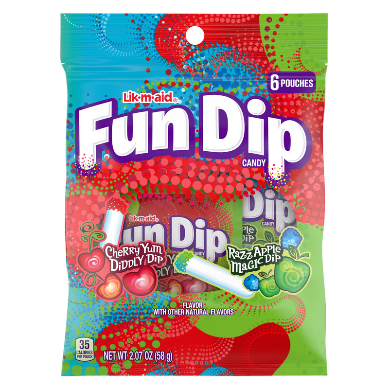 Fun Dip, Cherry Yum and Apple, 2.07 oz