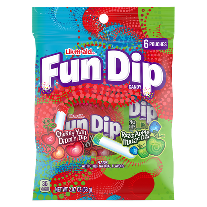 Fun Dip, Cherry Yum and Apple, 2.07 oz