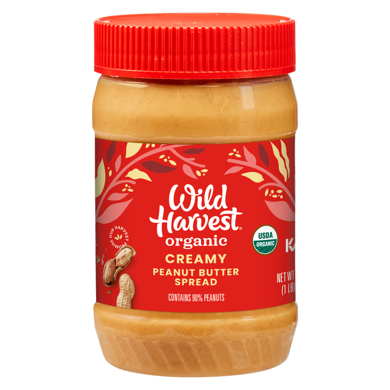 Wild Harvest Organic Creamy Peanut Butter Spread, 16oz.