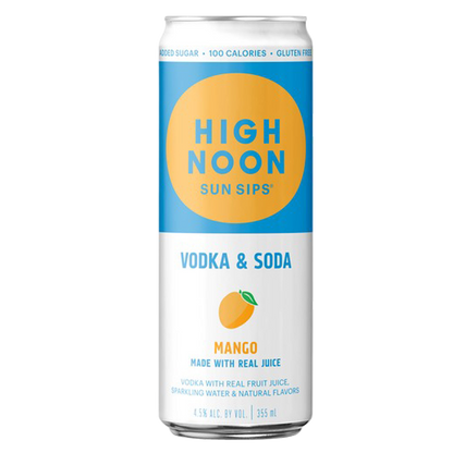 High Noon Mango Vodka Hard Seltzer 4pk 12oz Cans 4.5% ABV