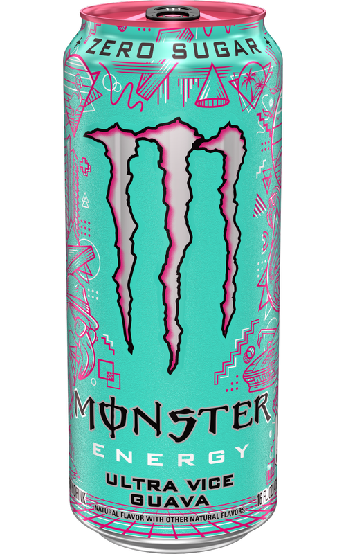 Monster Energy Ultra Vice Guava Energy Drink 16oz Can