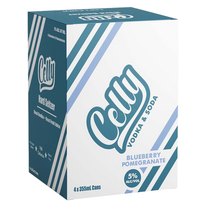 Celly Blueberry Pomegranate 4pk 12oz  (10 Proof)