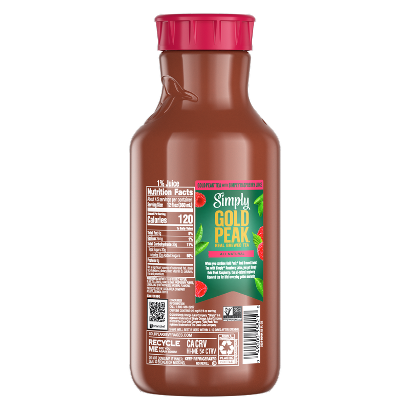 Simply Gold Peak + Raspberry 52oz Btl