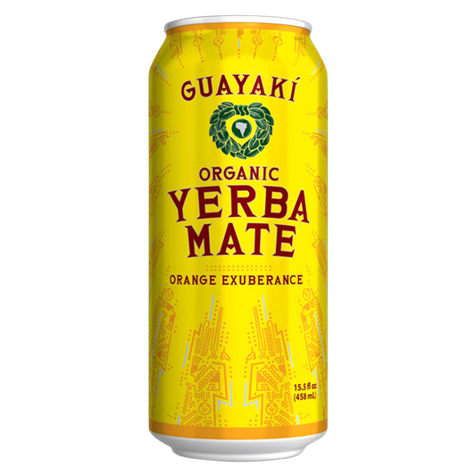 Guayaki Yerba Mate Organic Orange Exuberance 15.5oz Can