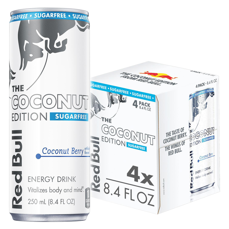 Red Bull Energy Sugar Free Coconut Berry 4pk 8.4oz