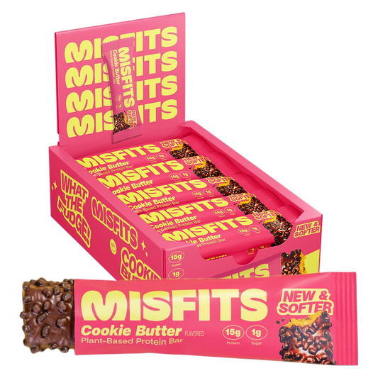 Misfits Plant-Based Cookie Butter Protein Bar Case 15 CT
