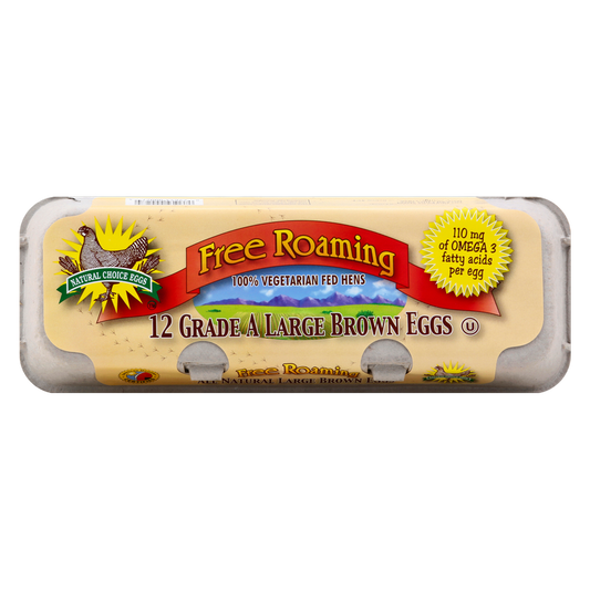 Natural Choice Free Range Grade A Large Brown Eggs - 12ct