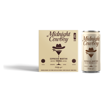 Midnight Cowboy Espresso Martini 4pk 200ml Can