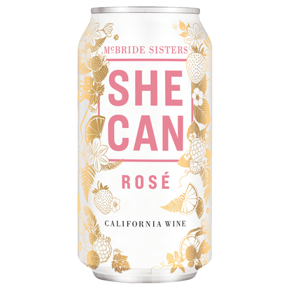 She Can Rose by McBride Sisters 375 ml Can