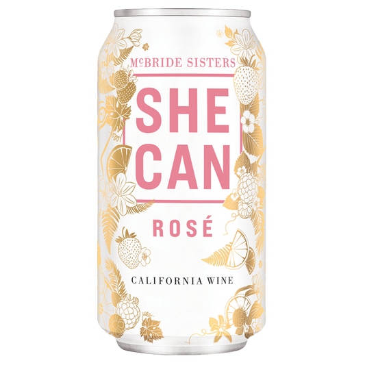 She Can Rose by McBride Sisters 375 ml Can