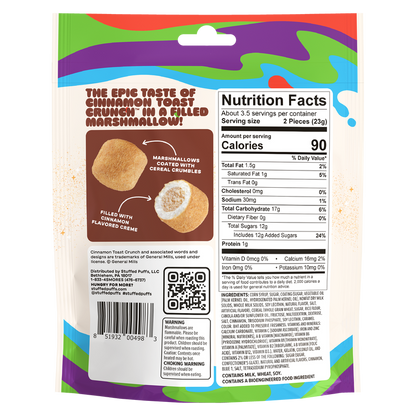 Stuffed Puffs Cinnamon Toast Crunch Bites - 2.68oz
