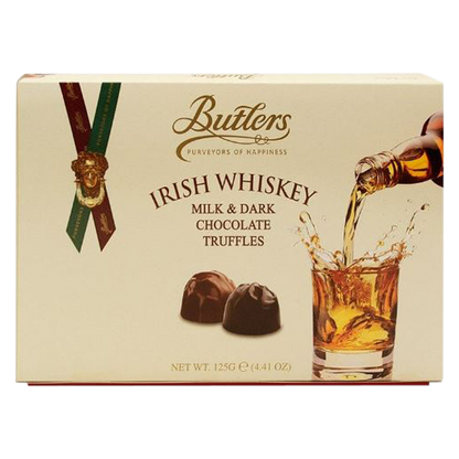 Butler's Irish Whiskey Milk & Dark Chocolate Truffles 4.4oz