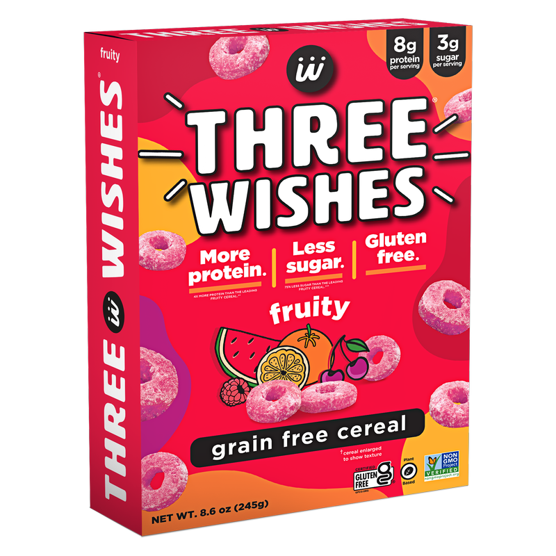 Three Wishes Grain Free Cereal Fruity 8.6oz