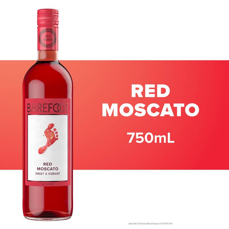 Barefoot Red Moscato 750ml