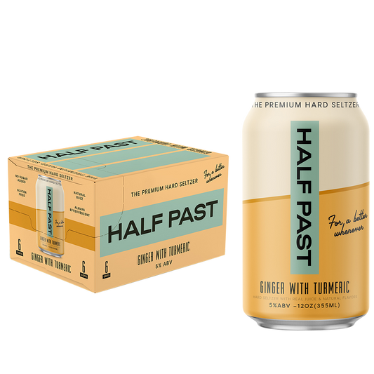 Half Past Ginger with Turmeric Hard Seltzer 6pk 12oz Can 4.5% ABV