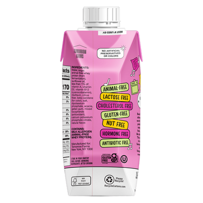 Bored Cow Animal-free Dairy Milk Strawberry 11oz Ctn