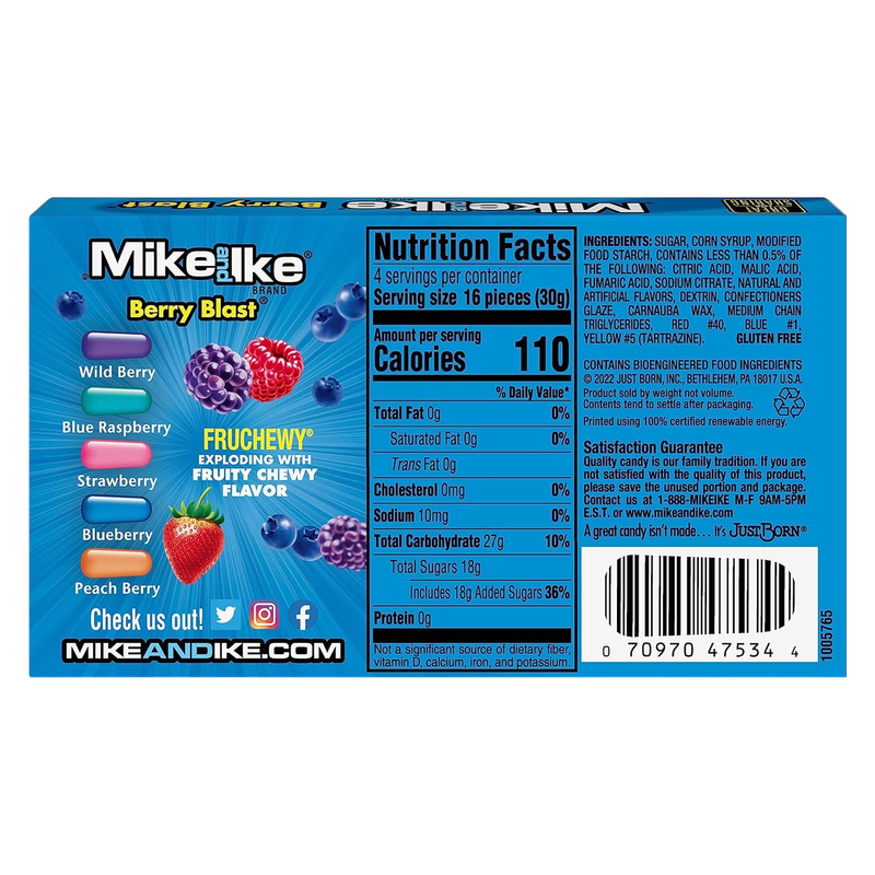 Mike & Ike Berry Blast, 4.25oz