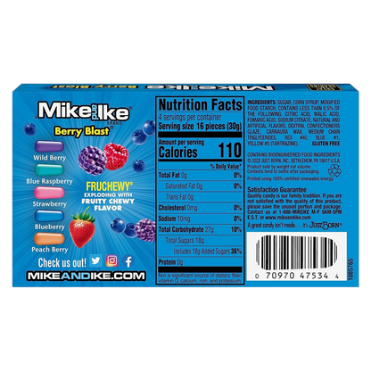 Mike & Ike Berry Blast, 4.25oz