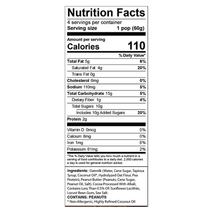 Chloe's Frozen Oatmilk Chocolate Peanut Butter Non-Dairy Bars 4ct