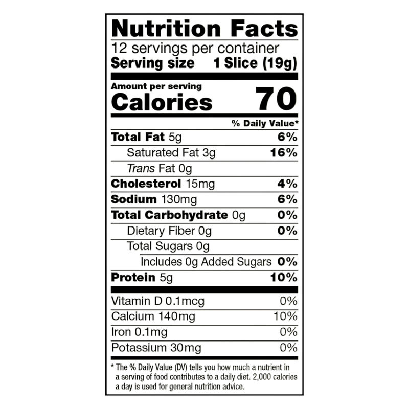 Sargento Natural Provolone Sliced Cheese - 12 slices