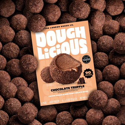 Doughlicious Chocolate Truffle Cookie Dough & Gelato Bites 6ct