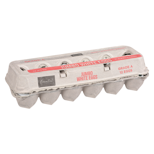 Essential Everyday Grade A Jumbo White Eggs - 12ct