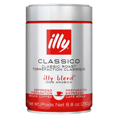 Illy Medium Roast Ground Espresso Coffee 8.8oz Can