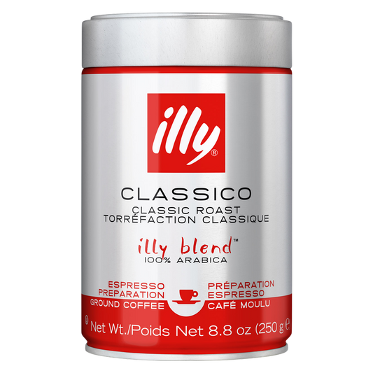 Illy Medium Roast Ground Espresso Coffee 8.8oz Can