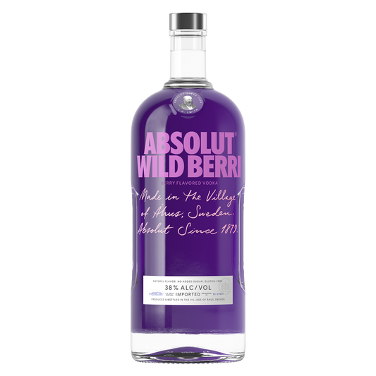 Absolut Vodka Wild Berri 750ml (76 proof)