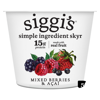 Siggi’s Mixed Berries & Acai Icelandic Skyr Nonfat Yogurt - 5.3oz