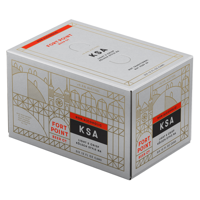 Fort Point Beer Co. KSA Kolsch Non-Alcoholic (6PKC 12 OZ)