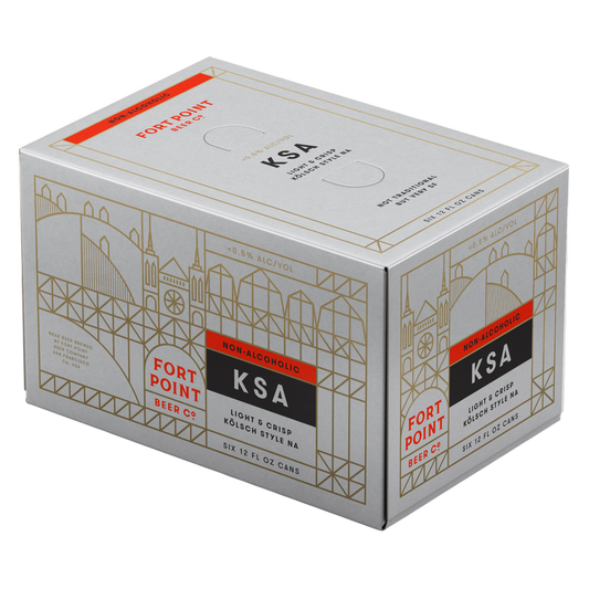 Fort Point Beer Co. KSA Kolsch Non-Alcoholic (6PKC 12 OZ)