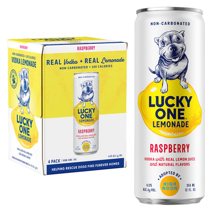Lucky One Raspberry Lemonade 4pk 12oz Can