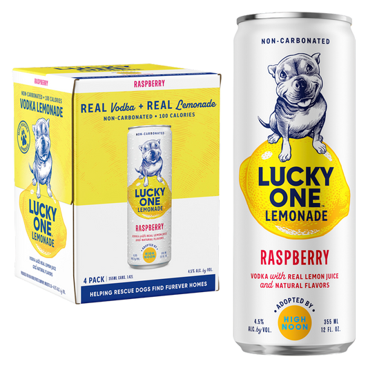 Lucky One Raspberry Lemonade 4pk 12oz Can