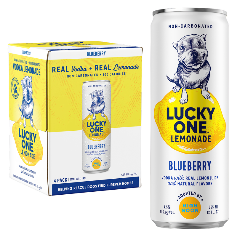 Lucky One Blueberry Lemonade 4pk 12oz Can