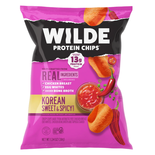 WILDE Protein Chips Korean Sweet & Spicy, 1.34oz