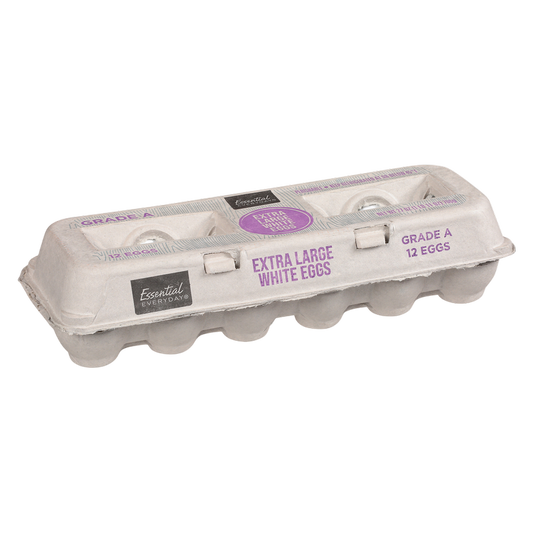 Essential Everyday Grade A Extra Large White Eggs - 12ct