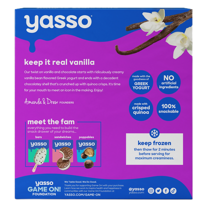 Yasso Vanilla Chocolate Crunch Bars, 4ct